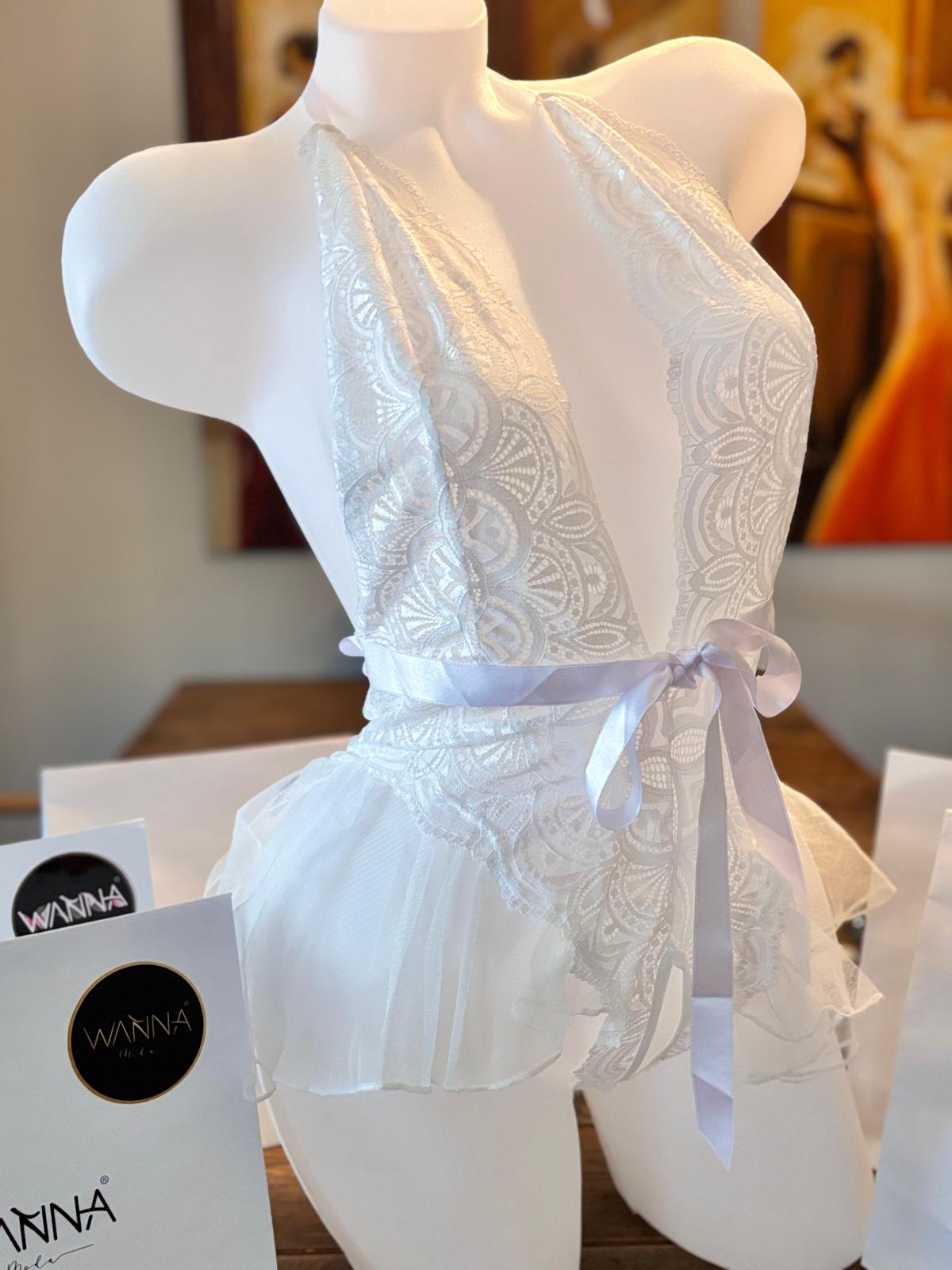 Kurdele Detaylı Prenses Fantezi Gecelik